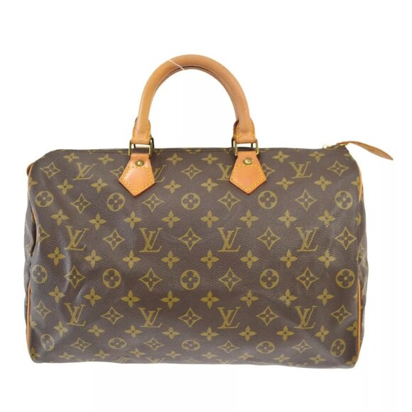 Louis Vuitton SPEEDY 35 HANDBAG PURSE MONOGRAM CANVAS - Picture 1 of 9